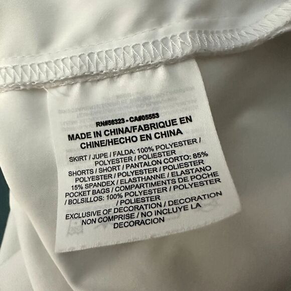 Nike Skort Women 10 White Golf Tournament Dri Fit Swoosh Inner Shorts - Picture 8 of 9